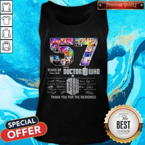 57 Years Of 1963 2020 Doctor Who Thank You For The Memories Signatures Tank Top