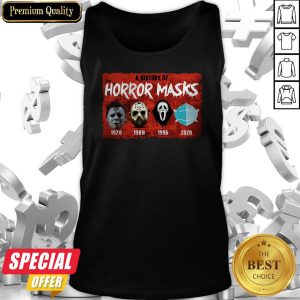 A History Of Horror Masks 1976 1980 1996 2020 Tank Top