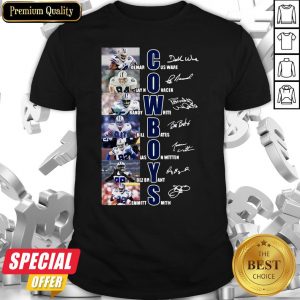 Dallas Cowboys Team Players Demarcus Ware Jay Novacek Signatures Shirt