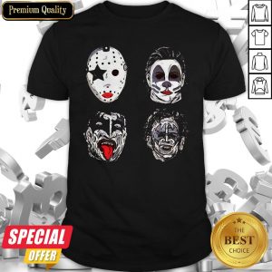 Horror Movie Character Faces Halloween Shirt