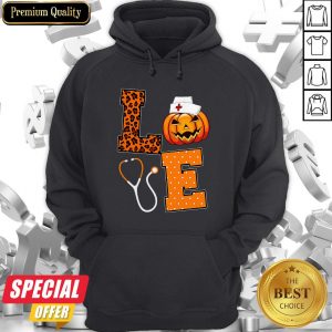 Love Nurse Pumpkin Halloween Hoodie