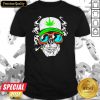 Nice Pothead Skull Cannabis Smoke Shirt