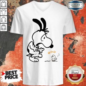 Nice Snoopy And Woodstock Boo V-neck