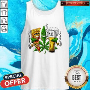 Nice Weed Leaf Pizza Beer Tank Top