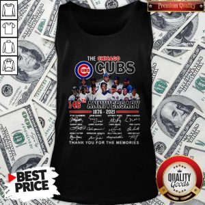 Official The Chicago Cubs 145TH Anniversary 1876 2021 Signatures Tank Top