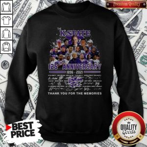 Official The K-state 125TH Anniversary 1896 2021 Signatures Sweatshirt