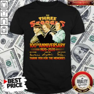 Official The Three Stooges 100TH Anniversary 1920 2020 Signatures Shirt