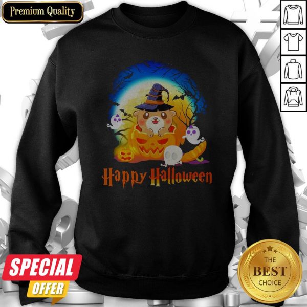 Otter Pumpkin Ghost Happy Halloween Sweatshirt