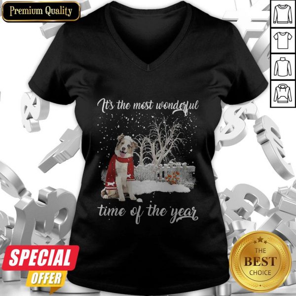 Australian Shepherd It’s The Most Wonderful Time Of The Year V-neck