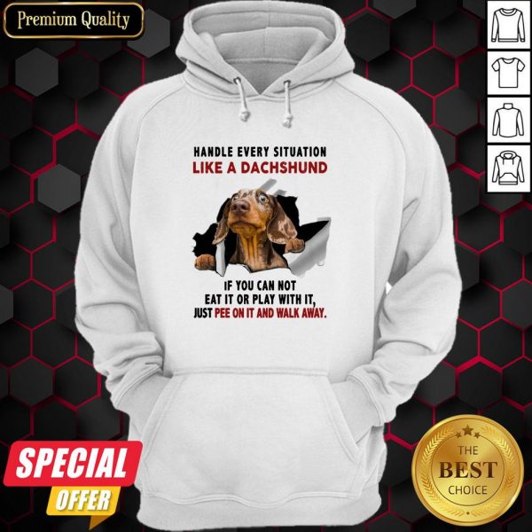 Handle Every Situation Like A Dachshund If You Can Not Eat It Or Play With It Hoodie