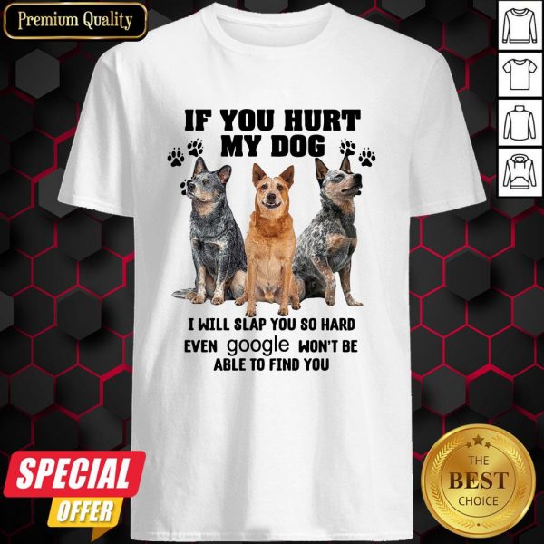 If You Hurt My Dog I Will Slap You So Hard Even Google Won’t Be Able To Find You Shirt