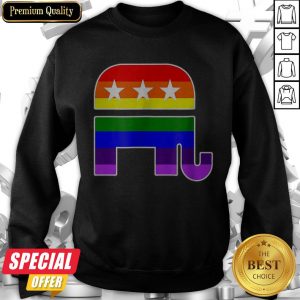 LGBT Republican Elephant Pride Flag Conservative Sweatshirt
