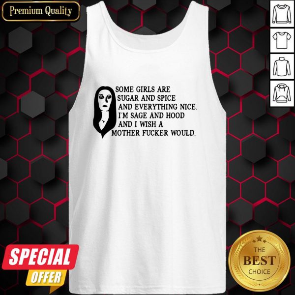 Morticia Addams Some Girls Are Sugar And Spice And Everything Nice Tank Top