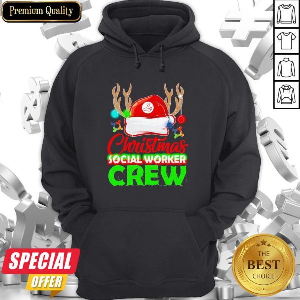 Nice Christmas Social Worker Crew Hoodie