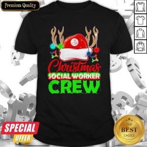 Nice Christmas Social Worker Crew Shirt