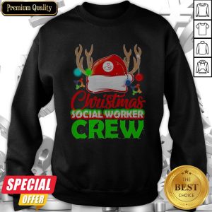 Nice Christmas Social Worker Crew Sweatshirt