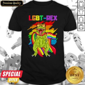 Nice LGBT Rex Rainbow Pride Flag Parade Shirt