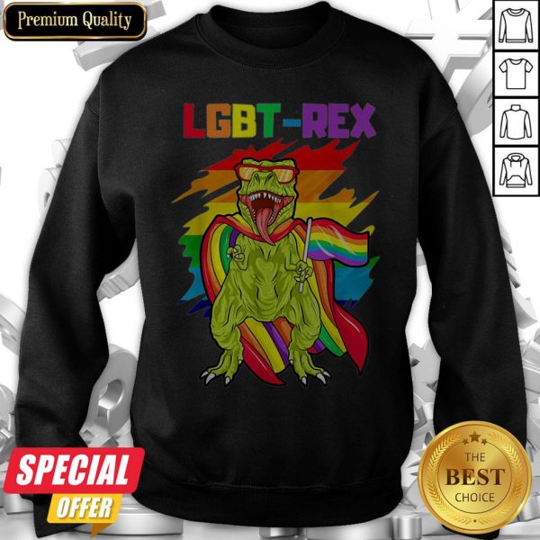 Nice LGBT Rex Rainbow Pride Flag Parade Sweatshirt