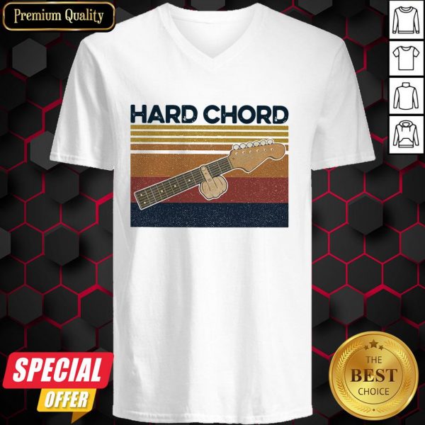 Official Hard Chord Vintage Guitar V-neck
