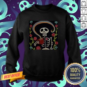 Rainbow Skelly Coffee Sugar Skulls Dia De Muertos Day Of The Dead Sweatshirt