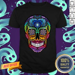 Sugar Skull Colorful Day Of The Dead Dia De Muertos Shirt