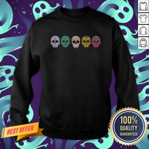 Sugar Skull Rainbow Day Of The Dead Sweatshirt