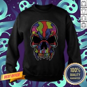 The Bad And The Good In One Color Skull Will Rock Your Life Day Dead Sweatshirt