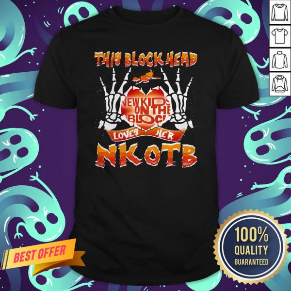 This Block Head New Kids On THe Block Loves Her Nkotb Halloween Shirt