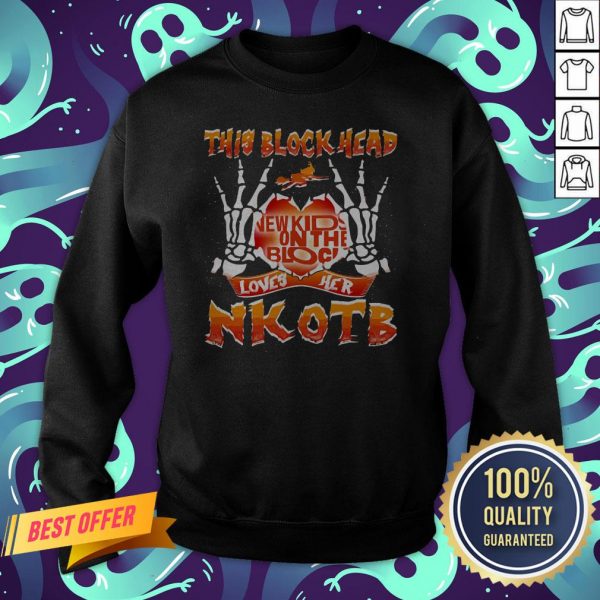 This Block Head New Kids On THe Block Loves Her Nkotb Halloween Sweatshirt