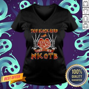This Block Head New Kids On THe Block Loves Her Nkotb Halloween V-neck