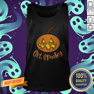 Top Get Spooky Pumpkin Happy Halloween Tank Top