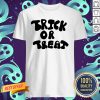 Trick Or Treat Calligraphy Orange & Black Halloween Shirt