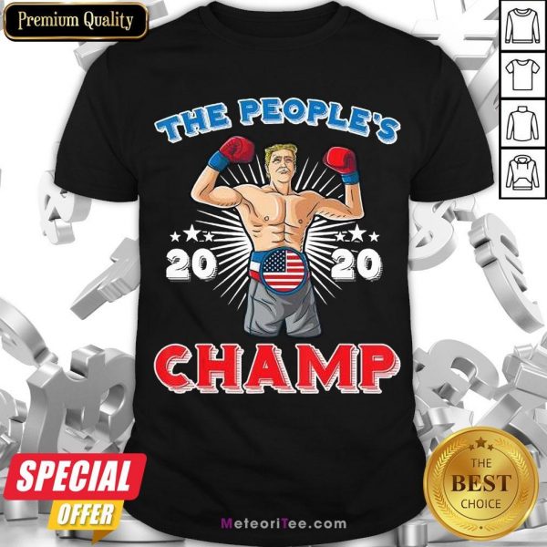 Cool The People’s Champ Boxer 45 President Trump Winning Election Shirt- Design by Meteoritee.com