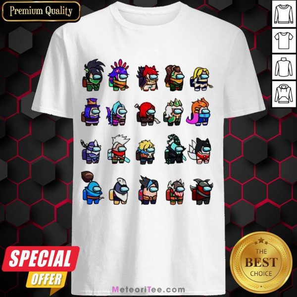Funny Among Us X League Of Legends Games Shirt- Design by Meteoritee.com