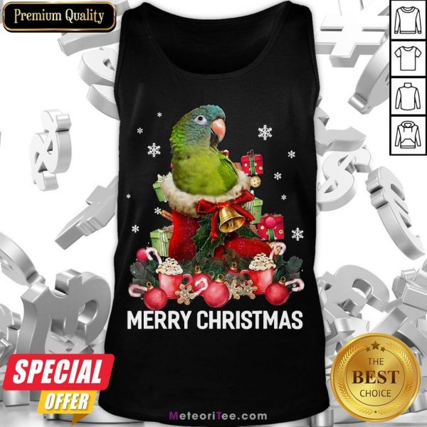 Funny Parrot Ornament Decoration Christmas Tree Tee Xmas Gifts Tank Top- Design by Meteoritee.com