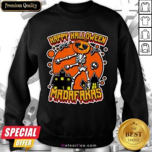 Funny Pew Pew Boo Boo Madafakas Cool Pumpkin Happy Halloween Sweatshirt- Design by Meteoritee.com