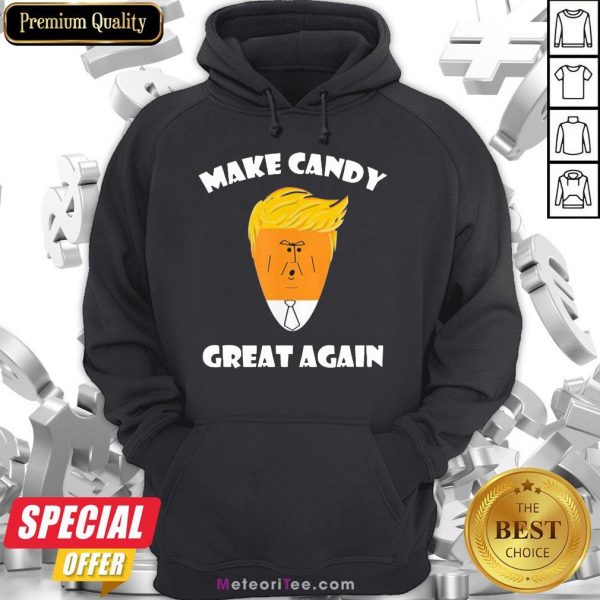 Funny President Trump 2020 Halloween Make Candy Corn Great Again Hoodie- Design by Meteoritee.com