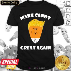 Funny President Trump 2020 Halloween Make Candy Corn Great Again Shirt- Design by Meteoritee.com