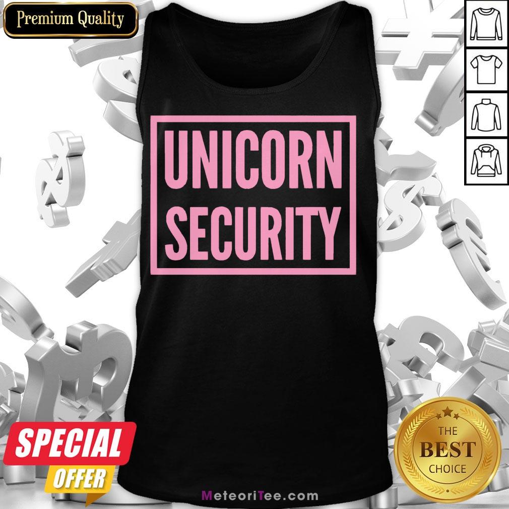 Funny Unicorn Security Halloween Unicorn Parent Tank Top- Design by Meteoritee.com