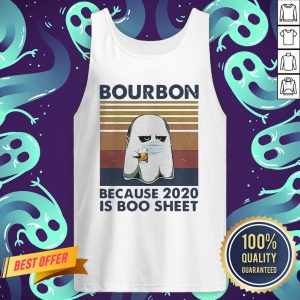 Ghost Mask Bourbon Because 2020 Is Boo Sheet Vintage Retro Tank Top