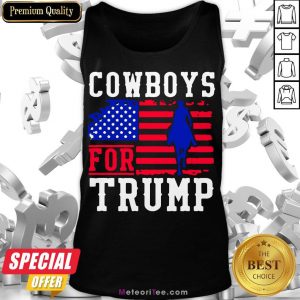 Good Cowboys For Trump 2020 Tank Top- Design by Meteoritee.com