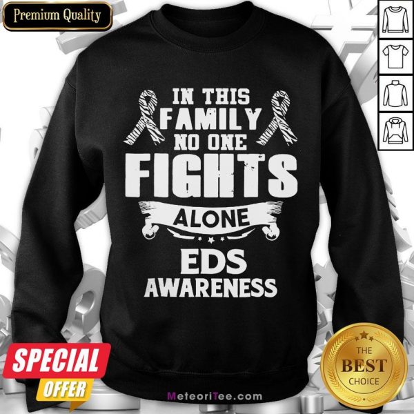 Good No One Fights Alone Eds Awareness Sweatshirt- Design by Meteoritee.com