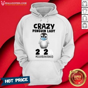 Happy Crazy Penguin Lady Face Mask 2020 Toilet Paper Quarantine Hoodie- Design by Meteoritee.com