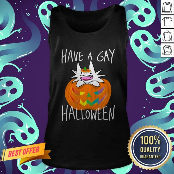 I Have Gay Ghost Pumpkin Halloween Tank Top