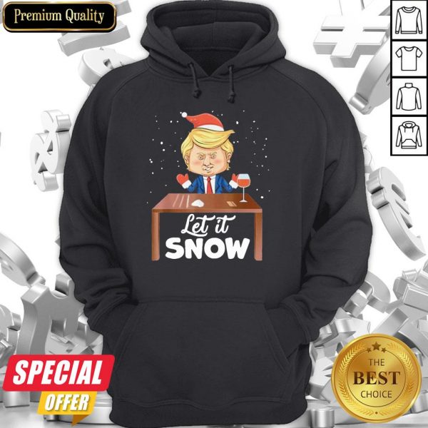 Let It Snow Trump Cocaine Xmas Ugly Christmas Hoodie