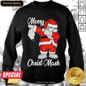 Nice 2020 Santa Claus Dabbing Merry Christmas Sweatshirt- Design by Meteoritee.com
