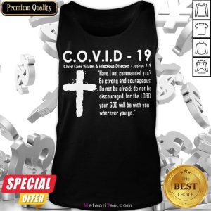 Nice Covid 19 Christ Over Viruses And Infectious Diseases Tank Top- Design by Meteoritee.com