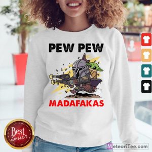 Nice Formal Pew Pew Madafakas The Mandalorian Baby Yd Sweatshirt- Design by Meteoritee.com