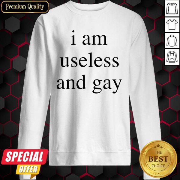 Nice I Am Useless And Gay Sweatshirt