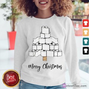Nice Toilet Paper Merry Christmas Tree Sweatshirt- Design by Meteoritee.com